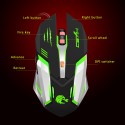 HXSJ wired USB game mouse S100 colorful luminous office computer accessories in stock one issued on behalf of others