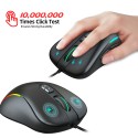 The new RGB luminous wired mouse supports macro programming games, office 6400 adjustable DPI, one from stock