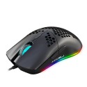 The new HXSJ Dongdong mouse RGB light-emitting, supports light off, 6-key programming, and supports one generation of various games