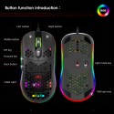 X600rgb luminous macro programming game mouse 6 keys can turn off the light, and supports various game wired mice in stock