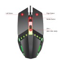 The new wired mouse multi-color backlight 1600dp office game mouse desktop notebook is suitable for one generation