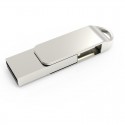 USB flash disk customized wholesale Android mobile phone USB flash disk 32g computer dual-purpose 16g metal 64g double head OTG gift rotation