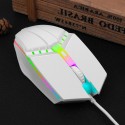 Cable E-sports office mute Mouse USB game applicable to Dell Lenovo Xiaomi Apple luminous mechanical mouse