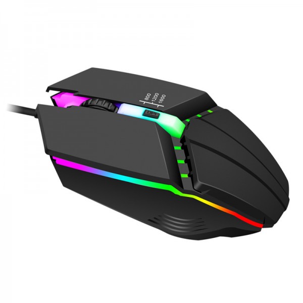 Cable E-sports office mute Mouse USB game applicable to Dell Lenovo Xiaomi Apple luminous mechanical mouse