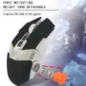 Colorful RGB wired game mouse 4-gear DPI free counterweight is suitable for computer notebook and can be distributed on behalf of others