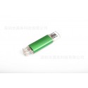 Cross border upgrade - expansion of USB flash disk 1tb2tb metal creative waterproof USB flash disk mobile phone computer compatible USB flash disk two in one