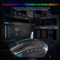 HXSJ new wired game mouse 9-button macro programming RGB luminous 7200dpi adjustable S600