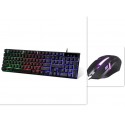 Backlight mechanical hand feeling keyboard and mouse set notebook desktop computer office business e-sports game keyboard and mouse