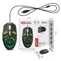 J400 new fan macro programming wired hole game mouse 8000dpi adjustable anti sweat design spot
