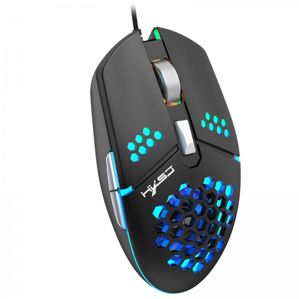 J400 new fan macro programming wired hole game mouse 8000dpi adjustable anti sweat design spot