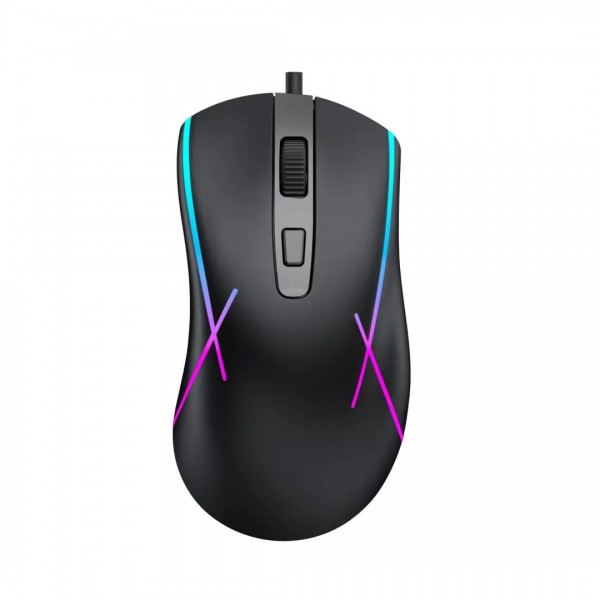 Factory new private model cable e-game RGB luminous mouse computer peripherals business office mouse in stock