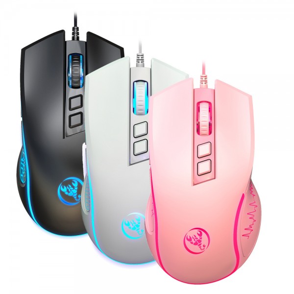 New X100 wired game mouse colorful luminous E-sports Office Mouse adjustable 3600dpi spot wholesale