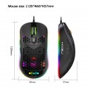 X600rgb luminous macro programming game mouse 6 keys can turn off the light, and supports various game wired mice in stock