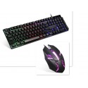 Backlight mechanical hand feeling keyboard and mouse set notebook desktop computer office business e-sports game keyboard and mouse