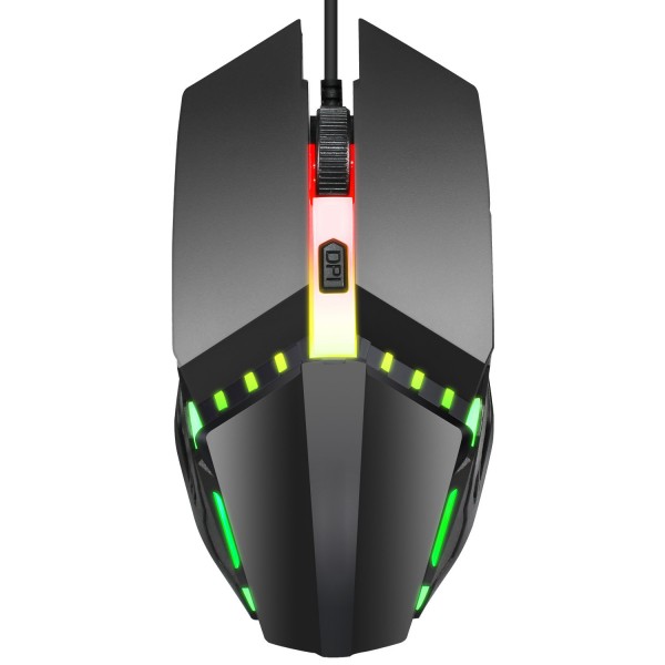 The new wired mouse multi-color backlight 1600dp office game mouse desktop notebook is suitable for one generation