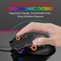 HXSJ new wired game mouse 9-button macro programming RGB luminous 7200dpi adjustable S600