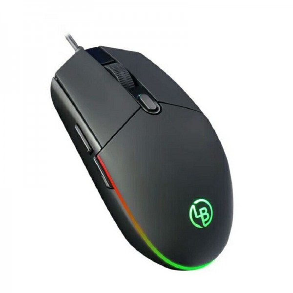 Leibu e528rgb colorful breathing lamp computer notebook USB wired mouse game weighted mouse Internet cafe