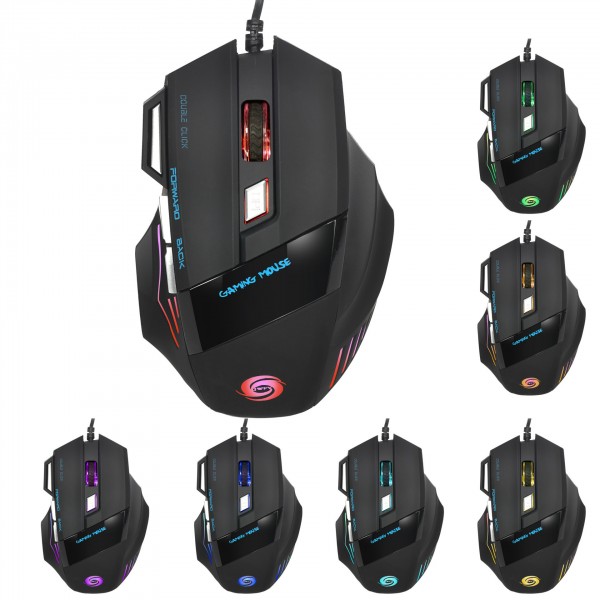 HXSJ luminous mouse manufacturer is suitable for professional game players