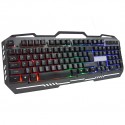 Foreign trade keyboard colorful luminous wired iron board game keyboard oemlogo customization