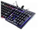Light chasing leopard G20 USB black game wired luminous single keyboard laptop accessories wholesale Mechanical feel