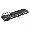 Iron blood cow 104 key punk knob multimedia green axis wired luminous mechanical keyboard office game keyboard