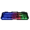 Cross border bosstonk390 iron plate mechanical handle suspended desktop notebook office backlight game keyboard