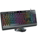 LANGTU v8000 supports backlight wired game set keyboard and cross-border e-commerce spot set keyboard