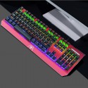 LANGTU V5 keyboard mechanical hand feeling game eating chicken metal electric desktop notebook household luminous wired keyboard