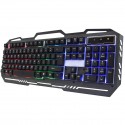 Foreign trade keyboard colorful luminous wired iron board game keyboard oemlogo customization