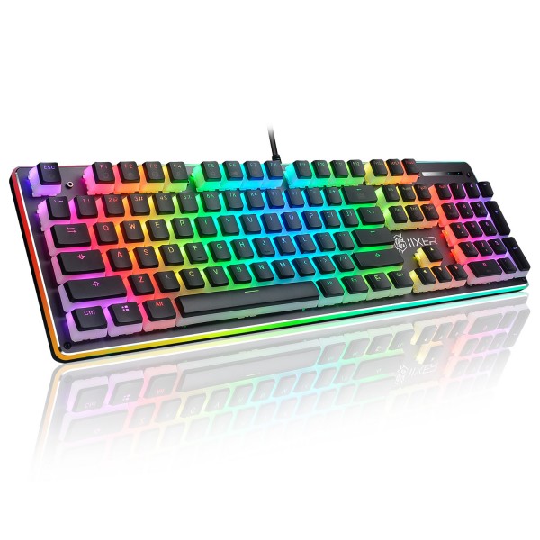 Factory direct selling pudding key cap PBT double-layer transparent key cap two-color key cap 104 key mechanical keyboard Logitech general