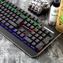 LANGTU V5 keyboard mechanical hand feeling game eating chicken metal electric desktop notebook household luminous wired keyboard