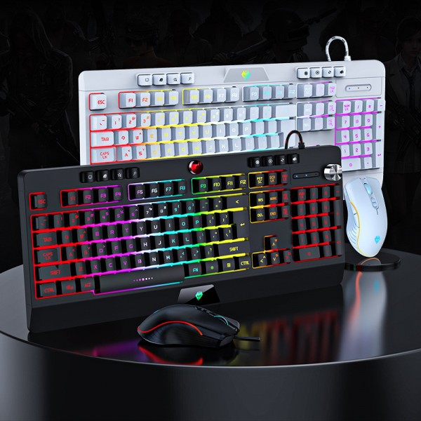 LANGTU v8000 supports backlight wired game set keyboard and cross-border e-commerce spot set keyboard