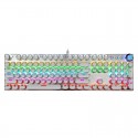 Iron blood cow 104 key punk knob multimedia green axis wired luminous mechanical keyboard office game keyboard