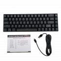 Manufacturer direct selling cross-border hot selling dk68 key Mini mechanical keyboard color light green axis type-C interface neutral packaging
