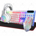 Cross border neutral full English packaging luminous keyboard mouse headset mouse pad three or four piece set Amazon