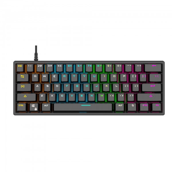 Bajealg101 true mechanical keyboard 61 key game luminous computer keyboard game Amazon