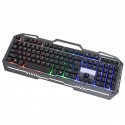Foreign trade keyboard colorful luminous wired iron board game keyboard oemlogo customization