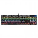 Iron blood cow 104 key punk knob multimedia green axis wired luminous mechanical keyboard office game keyboard