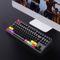 87 key USB wired mechanical game keyboard red axis E-sports office can be plugged in and out, and a variety of white lights can be sent on behalf of each other