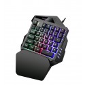 G94 one handed keyboard colorful backlight single hybrid game players eat chicken hand games computer cross-border eBay Amazon