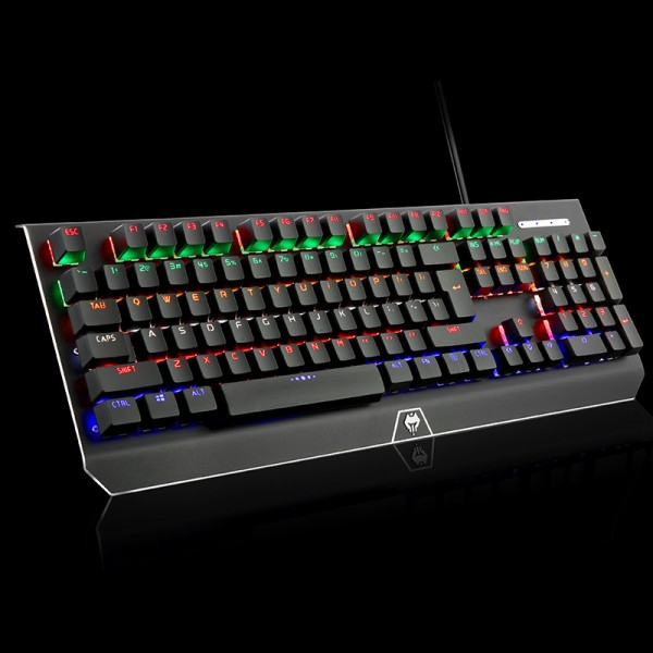 LANGTU V5 keyboard mechanical hand feeling game eating chicken metal electric desktop notebook household luminous wired keyboard