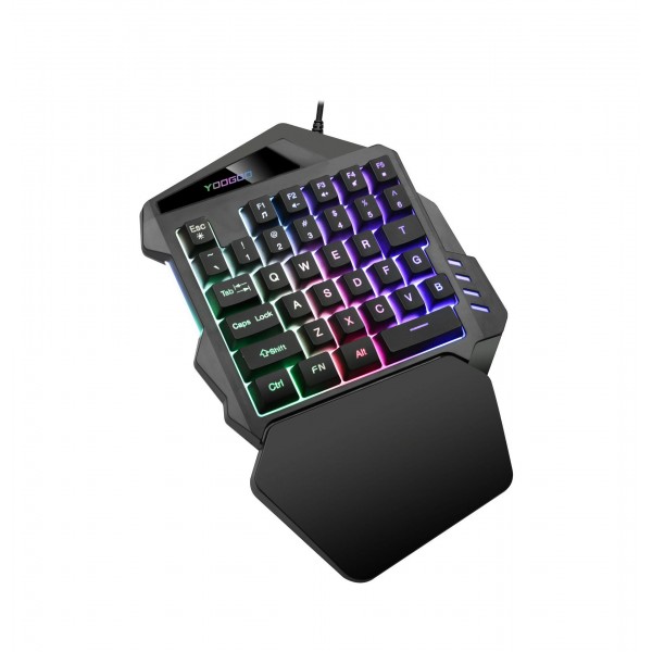 G94 one handed keyboard colorful backlight single hybrid game players eat chicken hand games computer cross-border eBay Amazon
