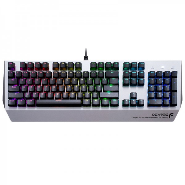 Dimo F3 mechanical keyboard wired game keyboard 104 key RGB backlight eating chicken desktop laptop