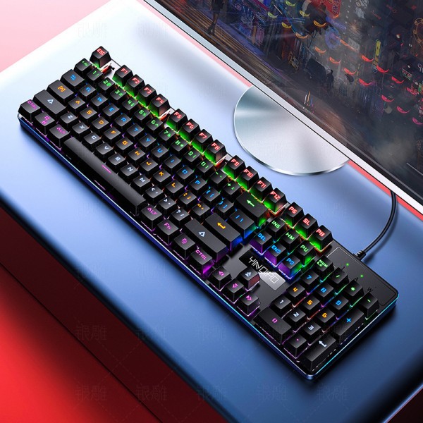 Cross border supply of silver carving ZK-3 real mechanical keyboard game green axis black axis wired USB computer accessories Amazon