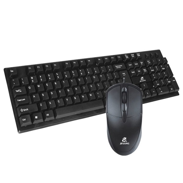 Jieqiang 1905 factory direct selling wired keyboard and mouse set light business office waterproof notebook desktop