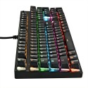 Fvk800 wired true mechanical luminous keyboard game video game horse racing lantern 104 key green axis body true mechanical keyboard
