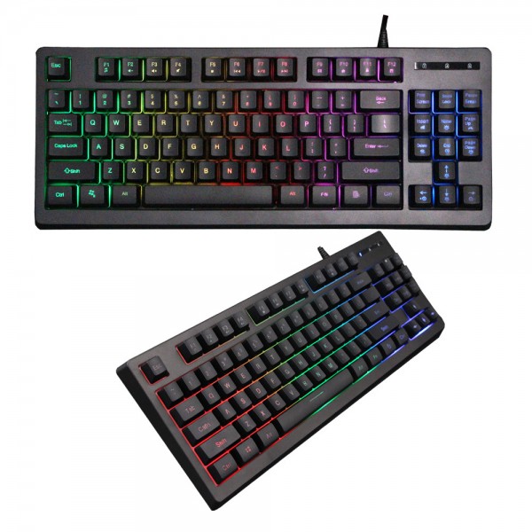 87 key film game mechanical keyboard back luminous electronic competition domestic cross-border Amazon USB wired computer keyboard