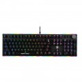 Wired RGB luminous game machine keyboard metal volume knob atmosphere RGB notebook desktop E-commerce