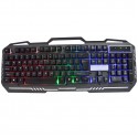 Foreign trade keyboard colorful luminous wired iron board game keyboard oemlogo customization