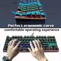 Wish Amazon Zoya 87 green axis mechanical keyboard red axis game keyboard RGB black axis wired backlight keyboard 
